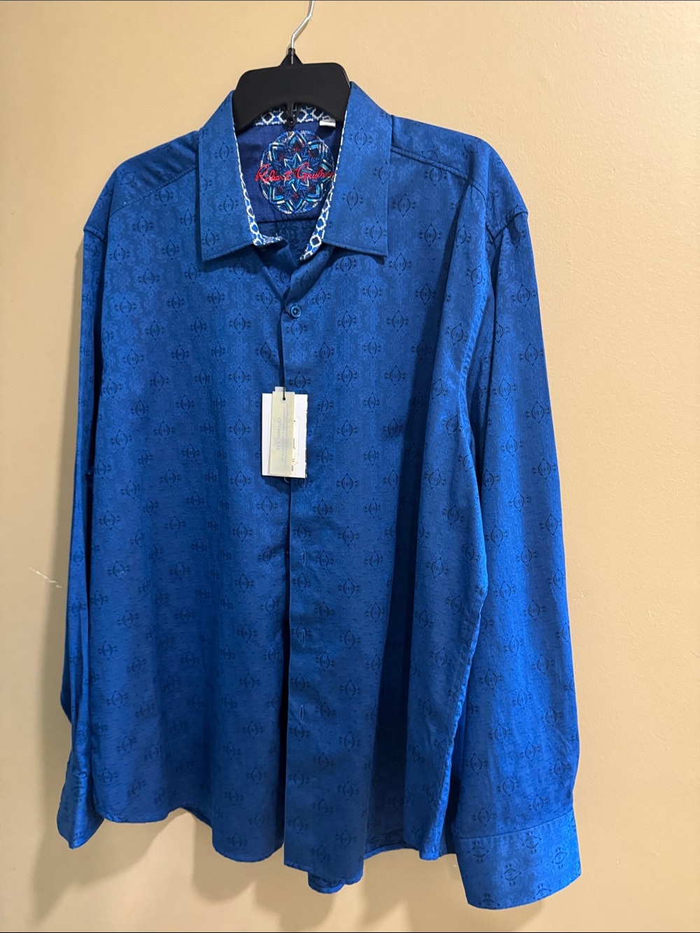 Robert Graham 3XL Blue Long-Sleeve Dress Shirt NWT